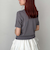 麻タッチアーガイルニット