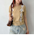 麻タッチアーガイルニット