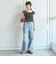 花柄シャーリングオフショルブラウス