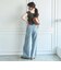 花柄シャーリングオフショルブラウス
