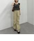 花柄シャーリングオフショルブラウス