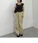 花柄シャーリングオフショルブラウス