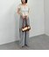 花柄シャーリングオフショルブラウス