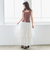 コットン楊柳ティアードスカート