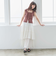 コットン楊柳ティアードスカート