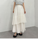 コットン楊柳ティアードスカート