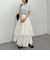 コットン楊柳ティアードスカート