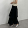 コットン楊柳ティアードスカート