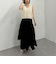 コットン楊柳ティアードスカート