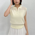 カールヤーンハーフＺＩＰノースリニット