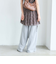 カットアウト裏毛パンツ