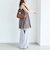 カットアウト裏毛パンツ