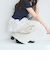 カットアウト裏毛パンツ