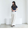 カットアウト裏毛パンツ