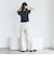 カットアウト裏毛パンツ