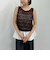 透かしスラブニットベストｘペプラムキャミＳＥＴ