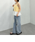 透かしスラブニットベストｘペプラムキャミＳＥＴ