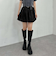 ベルト付きバルーンミニスカート