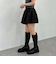 ベルト付きバルーンミニスカート