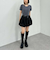 ベルト付きバルーンミニスカート
