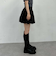 ベルト付きバルーンミニスカート