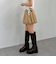 ベルト付きバルーンミニスカート