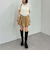 ベルト付きバルーンミニスカート