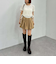 ベルト付きバルーンミニスカート