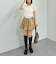 ベルト付きバルーンミニスカート