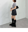 切替プリーツミニスカート