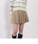切替プリーツミニスカート