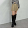 切替プリーツミニスカート