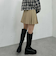 切替プリーツミニスカート