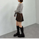 切替プリーツミニスカート