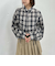 チェックショートドロストシャツ