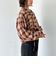 チェックショートドロストシャツ