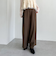 ベルト付タックワイドスラックス