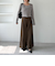 ベルト付タックワイドスラックス