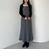 バイアスチェックドレープキャミワンピース