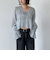 楊柳シャーリングショートブラウス