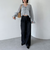 楊柳シャーリングショートブラウス