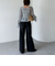 楊柳シャーリングショートブラウス