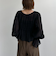 楊柳シャーリングショートブラウス