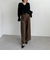楊柳シャーリングショートブラウス