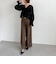 楊柳シャーリングショートブラウス