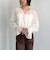楊柳シャーリングショートブラウス