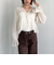 楊柳シャーリングショートブラウス