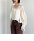 楊柳シャーリングショートブラウス