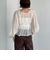 楊柳シャーリングショートブラウス