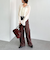 楊柳シャーリングショートブラウス